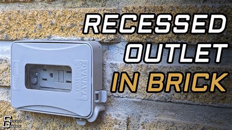 how to cut brick for electrical box|recessed outlet box in brick.